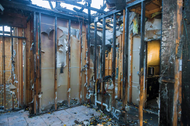 Professional Fire Damage Cleanup technician working in Pemberton, NJ